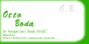 otto boda business card